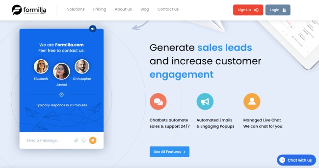 Formilla Live Chat Alternatives