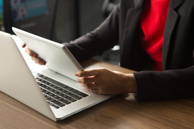 Lawyer Working On Laptop