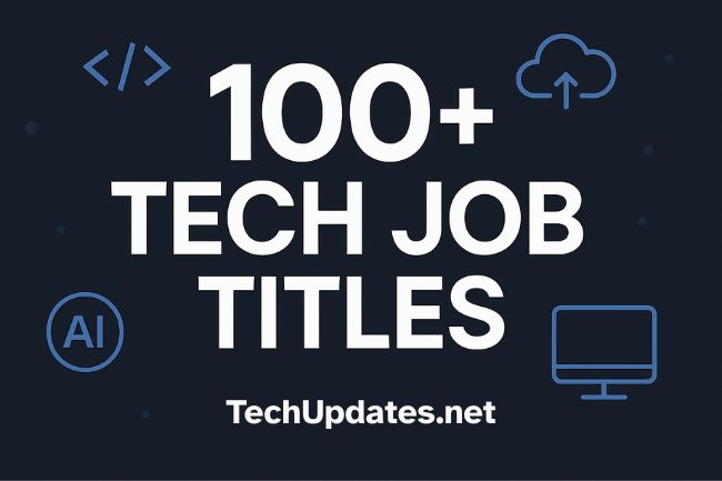 Tech Job Titles
